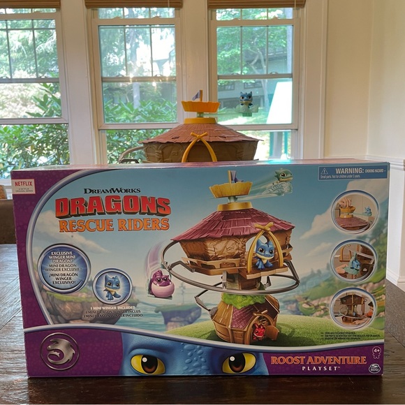 Dreamworks Dragons Rescue Riders Roost Adventure Playset - Picture 1 of 13